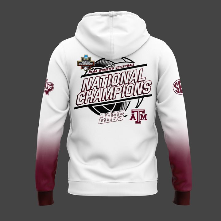 2025 Limited edition Hoodie Texas A&amp;M Aggies women's volleyball National Champions for fans