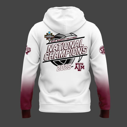 2025 Limited edition Hoodie Texas A&amp;M Aggies women's volleyball National Champions for fans