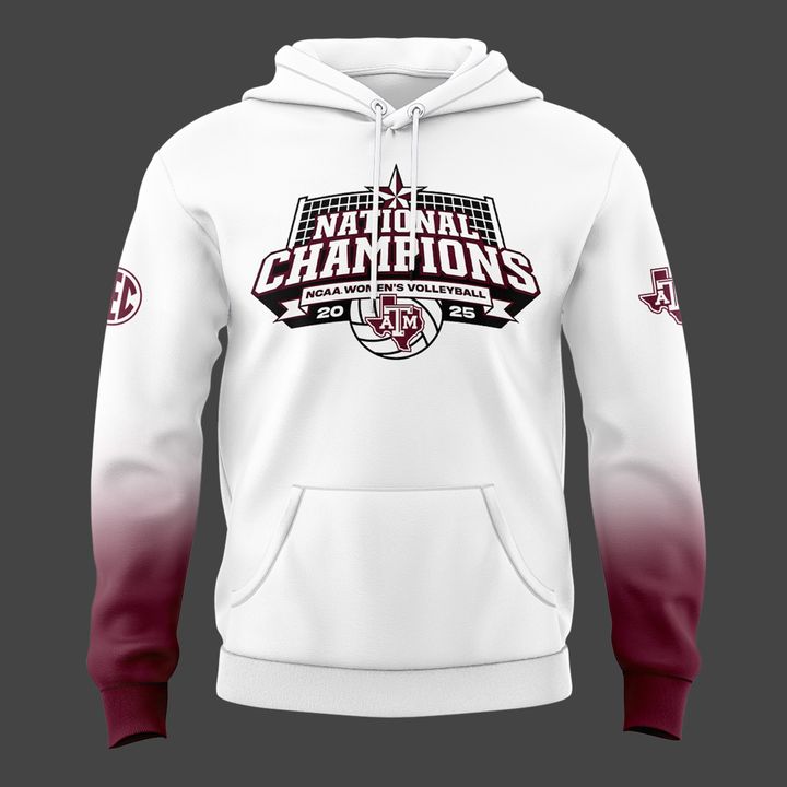 2025 Limited edition Hoodie Texas A&amp;M Aggies women's volleyball National Champions for fans
