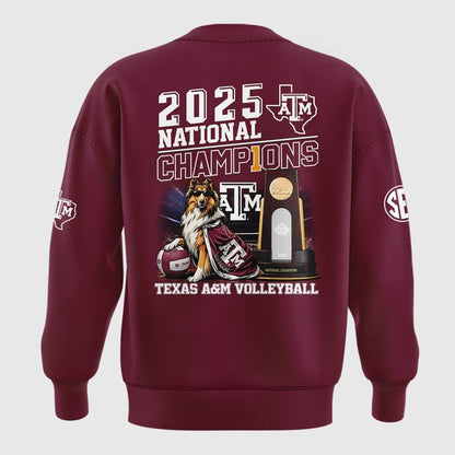 2025 Limited edition Sweatshirt Texas A&amp;M Aggies women's volleyball National Champions