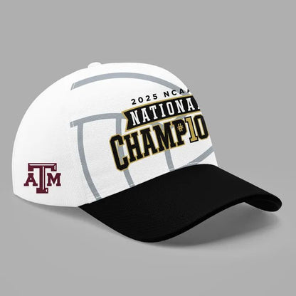 2025 Texas A&amp;M Aggies NCAA Women's Volleyball National Champions White Hoodie