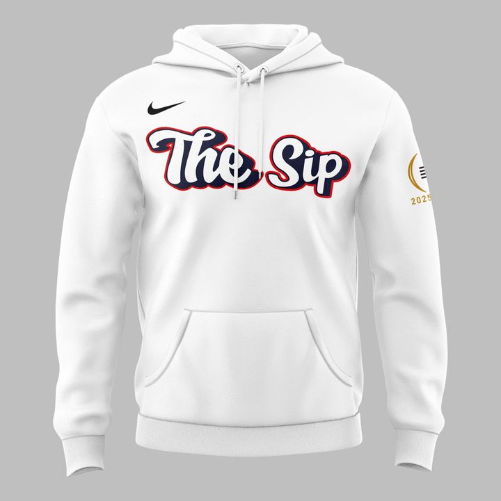 Ole Miss Rebels Football 2025 Sugar Bowl Bound White Hoodie