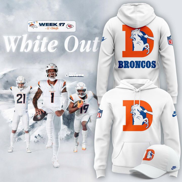 Denver Broncos 2026 "White Out" Limited Edition Hoodie v3