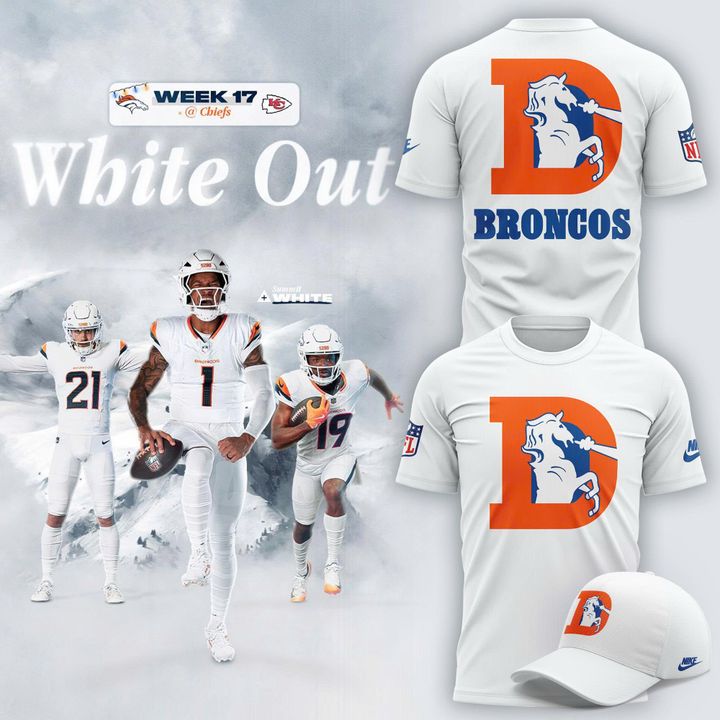 Denver Broncos 2026 "White Out" Limited Edition T-Shirt v3