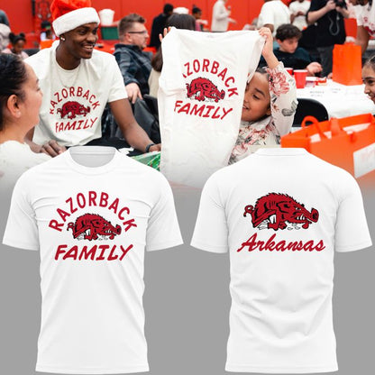 2026 Arkansas "Razorbacks Family" T-Shirt
