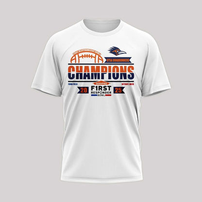 UTSA football 2025 First Responder Bowl Champs T-shirt - White