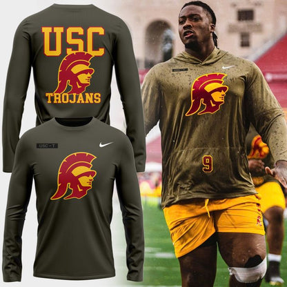Limited edition Long Tee USC Trojans football for fans