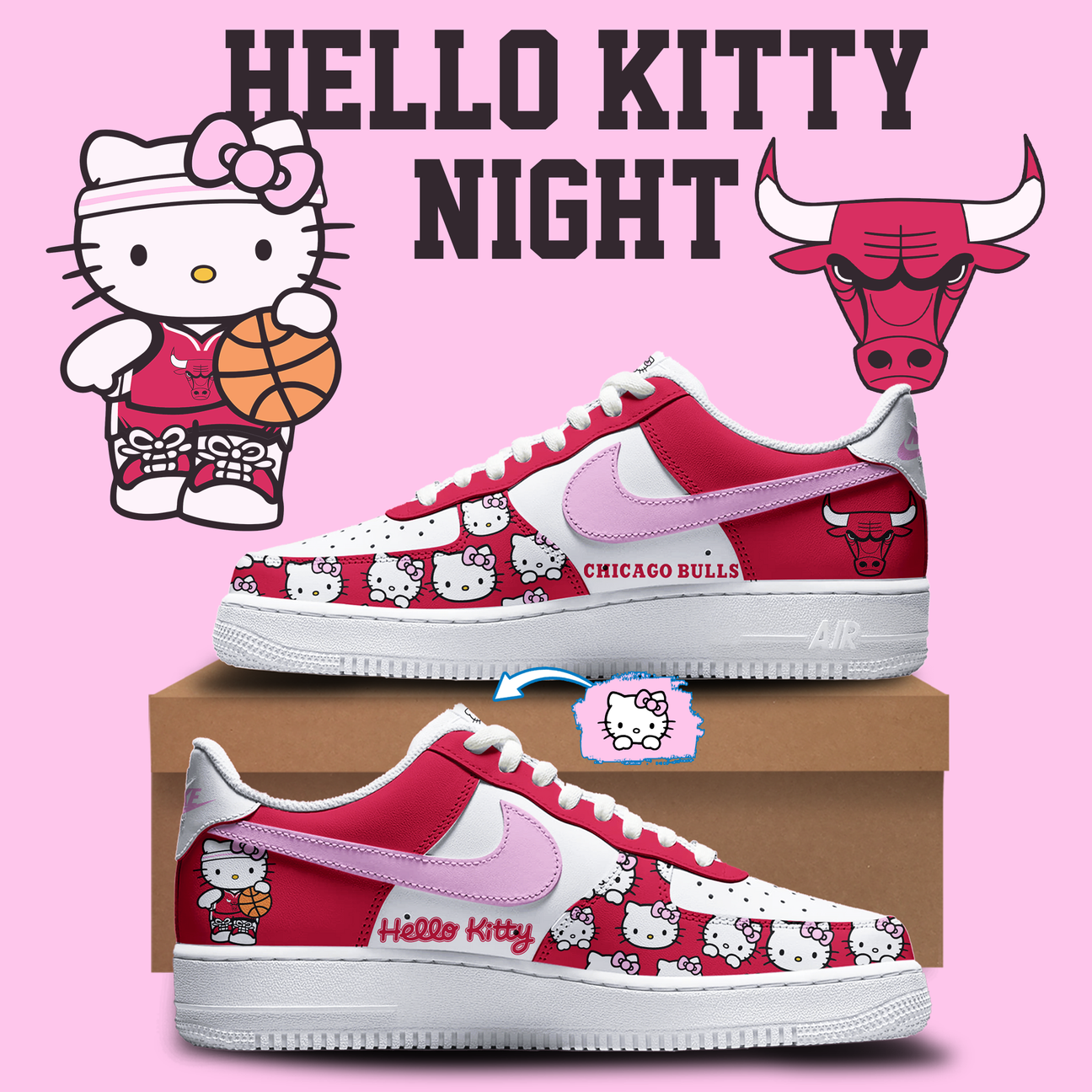 Chicago Bulls x Hello Kitty Night 2026 Special Edition Sneaker