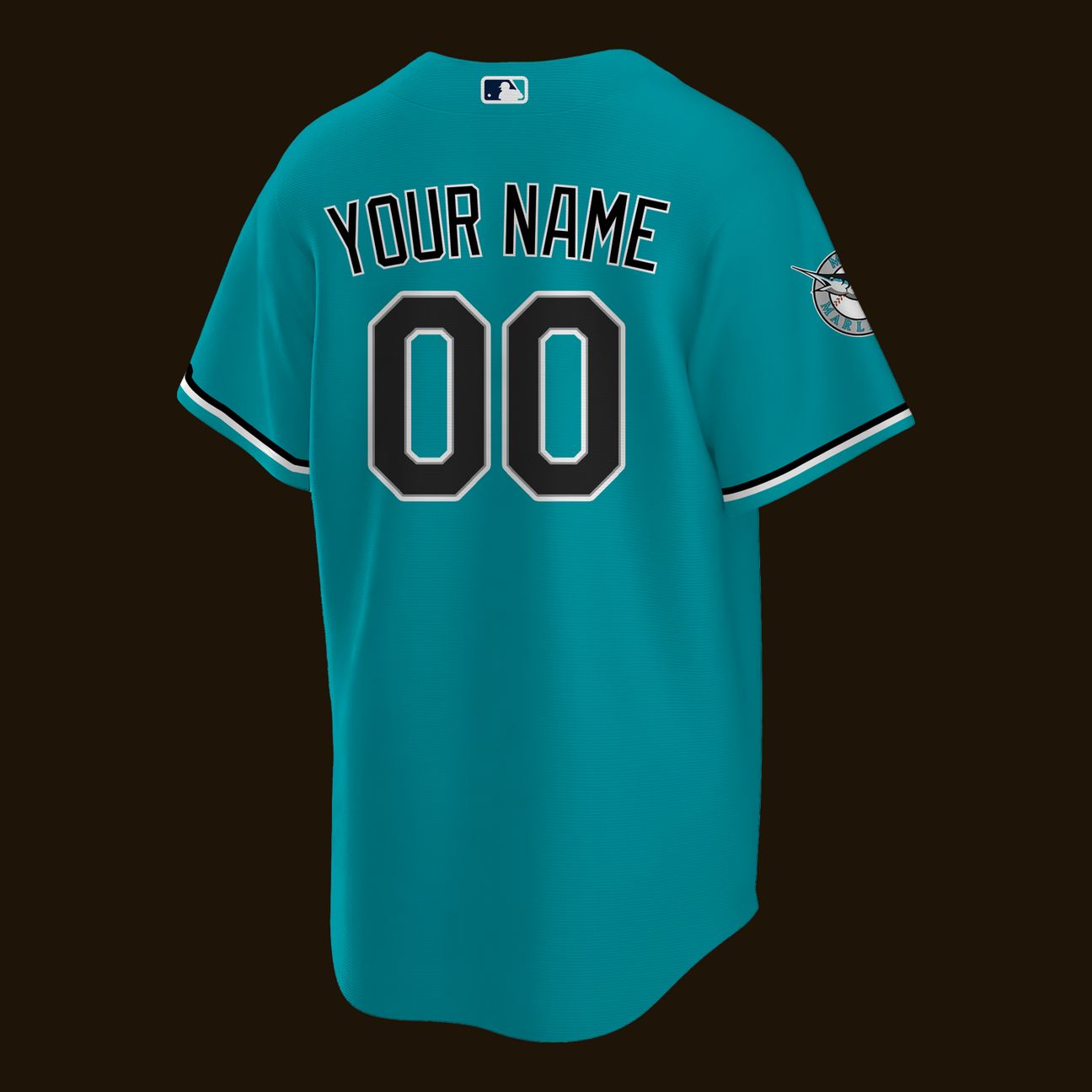 Miami Marlins Teal Alternate Stadium Custom Jersey