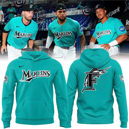 Limited Edition Miami Marlins Hoodie "classic logo" for fans