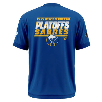 Buffalo Sabres Royal 2026 Stanley Cup Playoffs Pro Rink T-Shirt - Limited Edition
