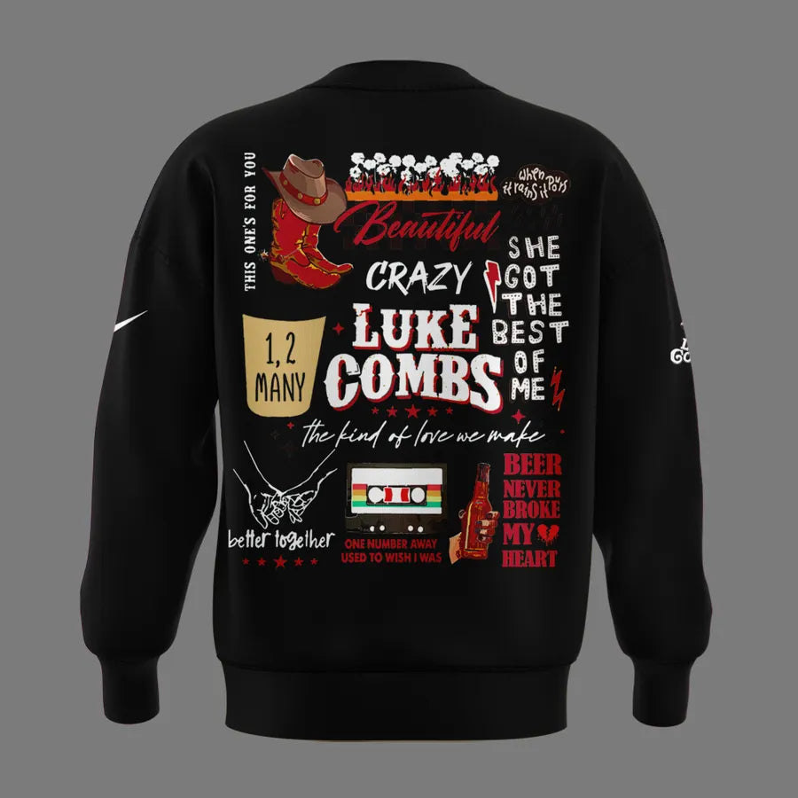 Luke Combs x Ohio State Stadium - Black Sweatshirt