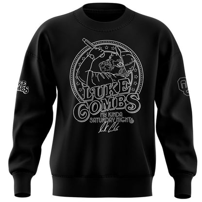 Exclusive Version Black Sweat Luke Combs x Oklahoma Sooners