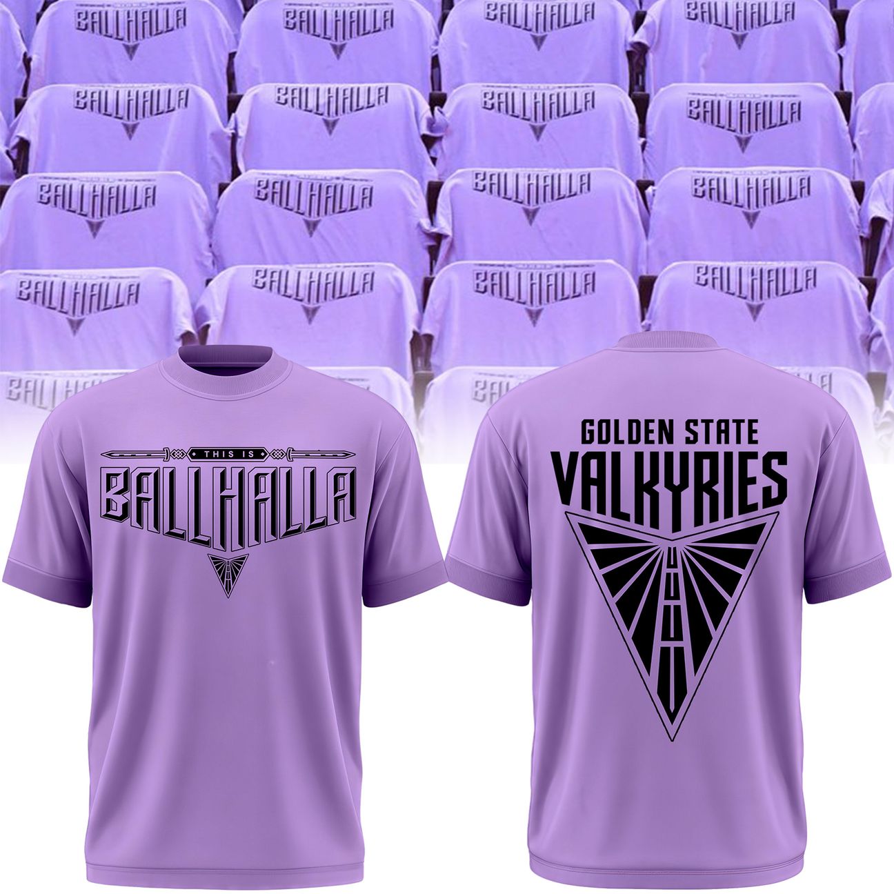 2026 Exclusive Version T-Shirt "BALLHALLA" Golden State Valkyries