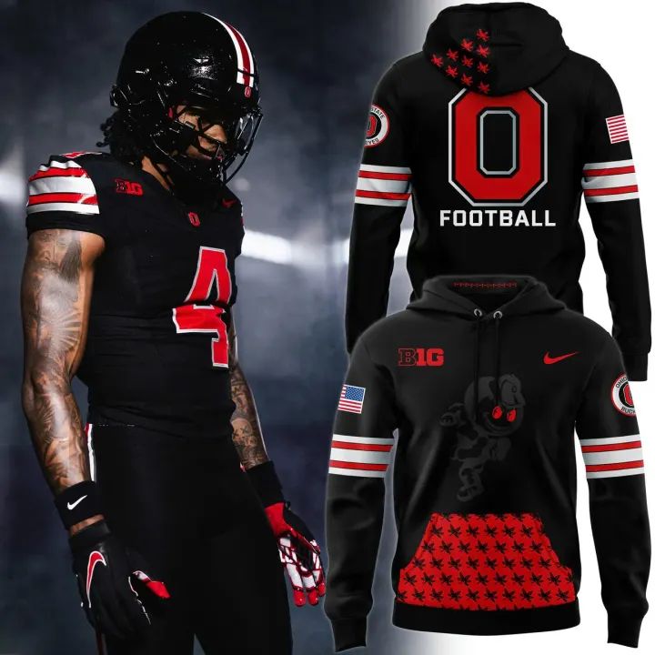 Ohio State Football New All-Black Hoodie