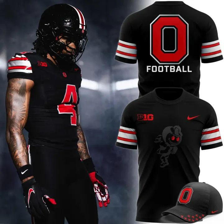Ohio State Football New All-Black Tshirt