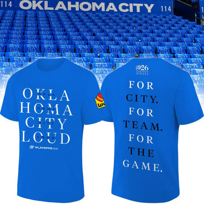 2. OKC Thunder Game 1 WCF Blue Shirt