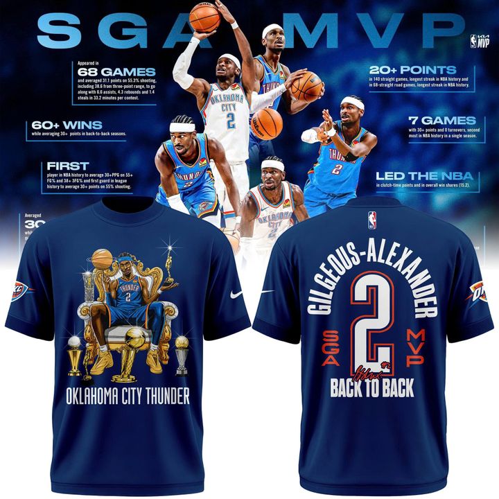 Limited Edition OKC Backtoback Mvp 25-26 Shirt