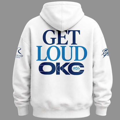 Oklahoma City Thunder Game 2 Of The Western Conference Finals White Hoodie 2026