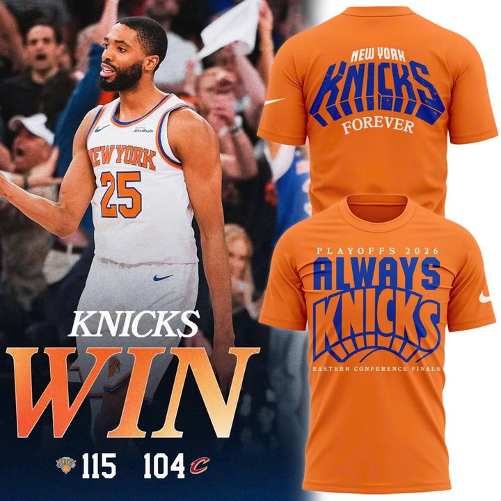 New York Knicks 2026 Playoffs "Always Knicks" T-Shirt - Orange