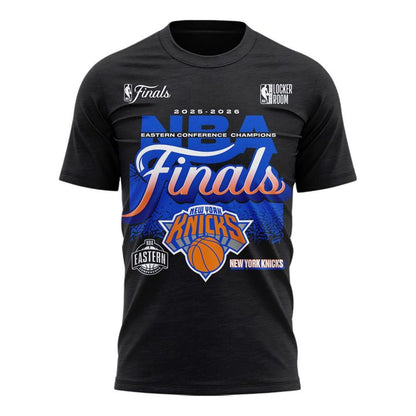 Men's New York Knicks 2026 NBA Eastern Conference Champions Two-Sided T-Shirt