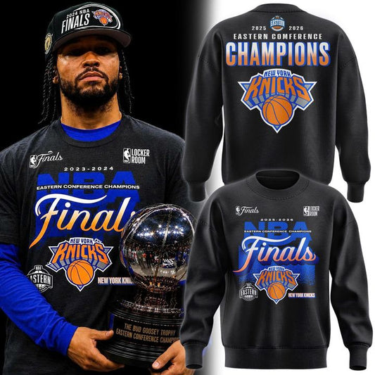 Men's New York Knicks 2026 NBA Eastern Conference Champions Two-Sided Sweatshirt