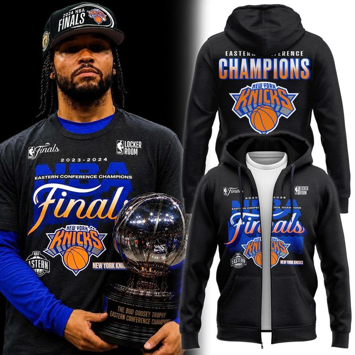 Men's New York Knicks 2026 NBA Eastern Conference Champions Two-Sided Zip Hoodie
