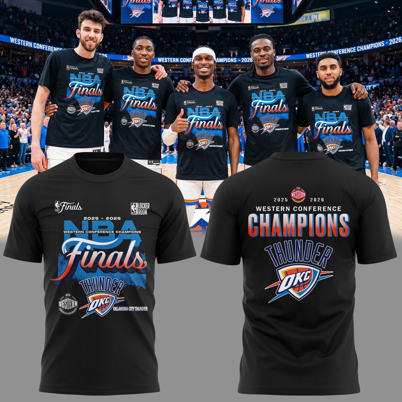 Exclusive Oklahoma City Thunder Finals - OKC Western Conference Champions T-Shirt