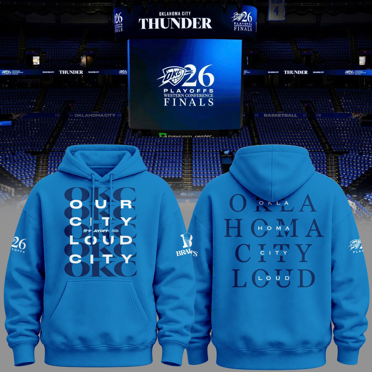 Game 7 OKC Thunder WCF "Our City Loud City" Hoodie 2026