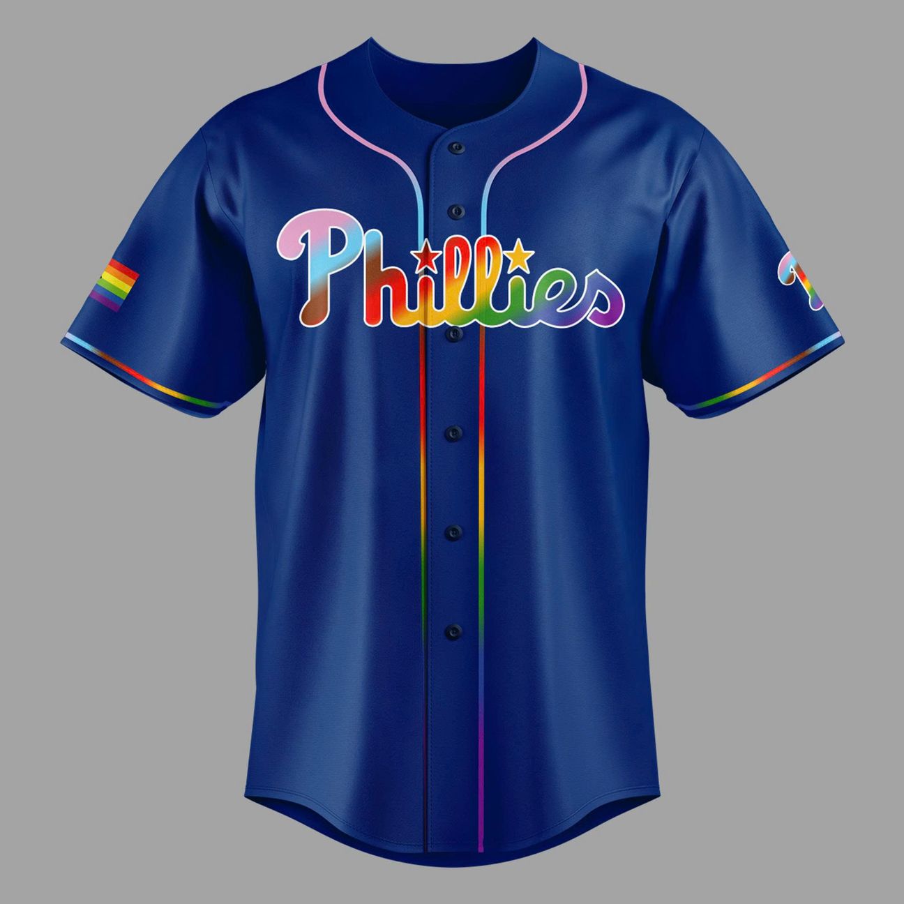 2026 Philadelphia Phillies Pride Night Blue Jersey