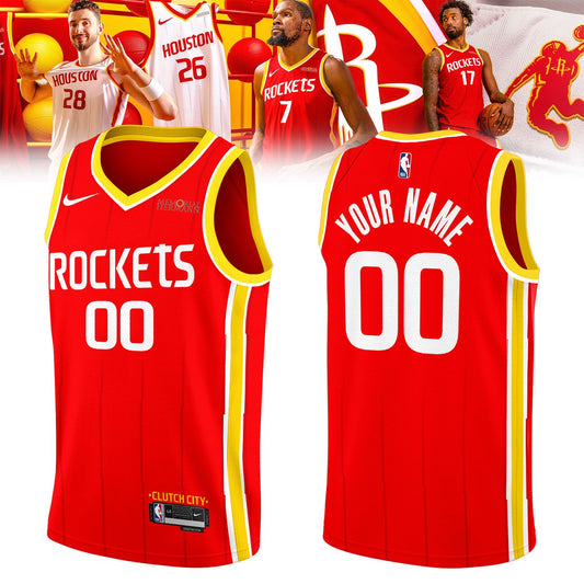 Houston Rockets Clutch City Jersey - Red