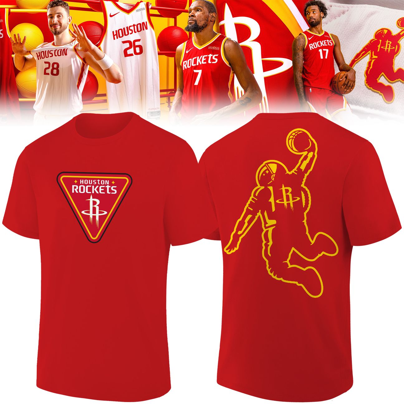 Houston Rockets Clutch City Red T-Shirt