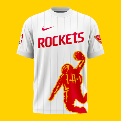Houston Rockets 2026 New Logo T-Shirt - White