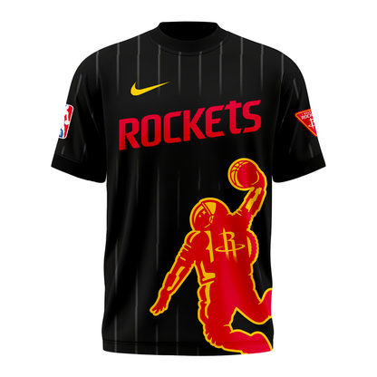 Houston Rockets 2026 New Logo T-Shirt - Black