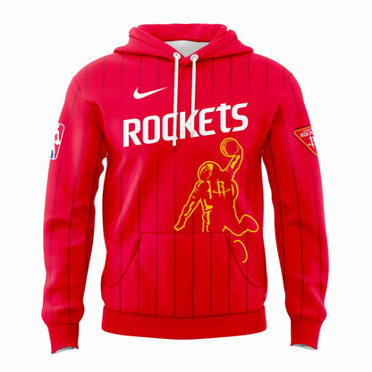 Houston Rockets 2026 New Logo Hoodie - Red