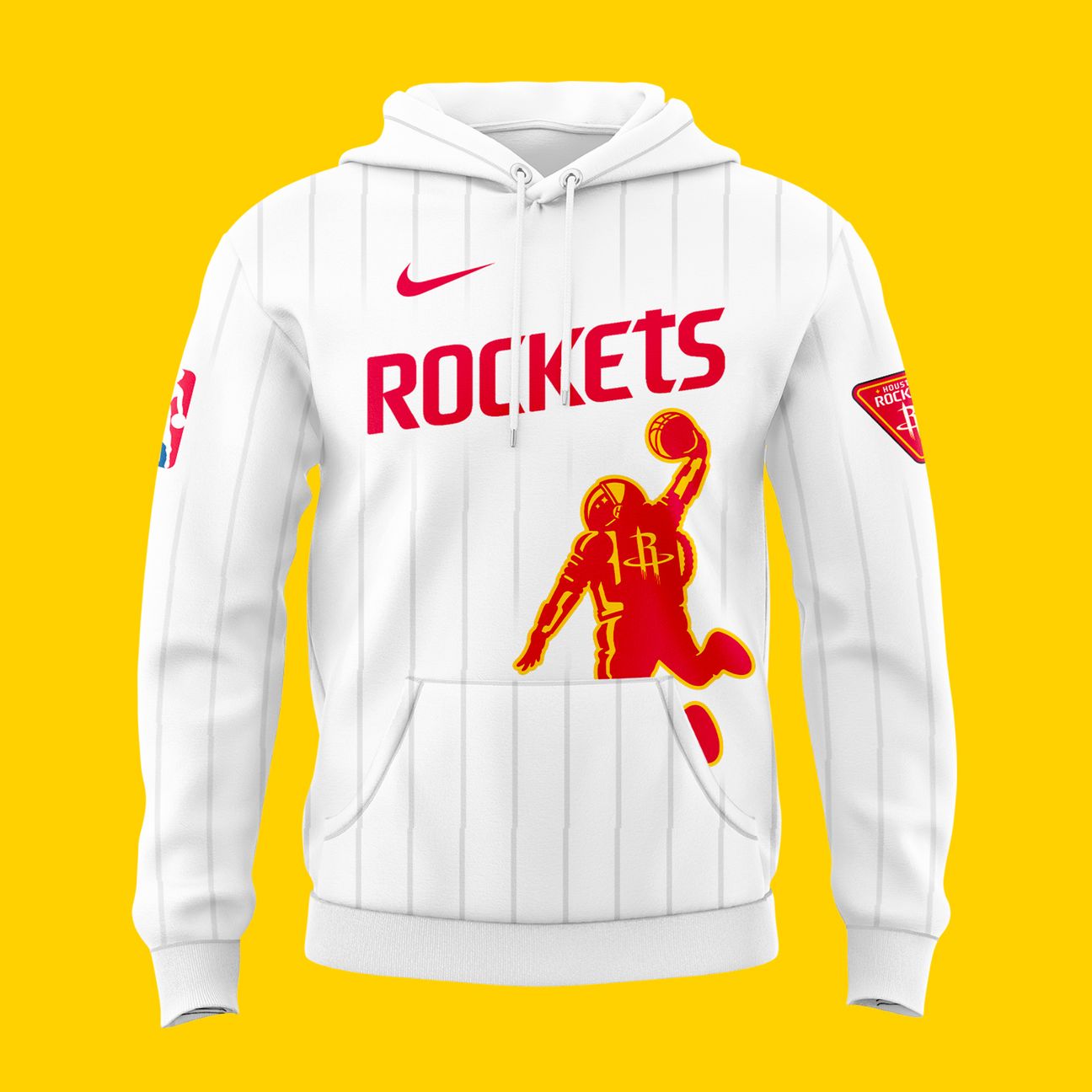 Houston Rockets 2026 New Logo Hoodie - White