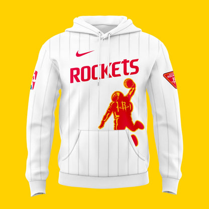 Houston Rockets 2026 New Logo Hoodie - White