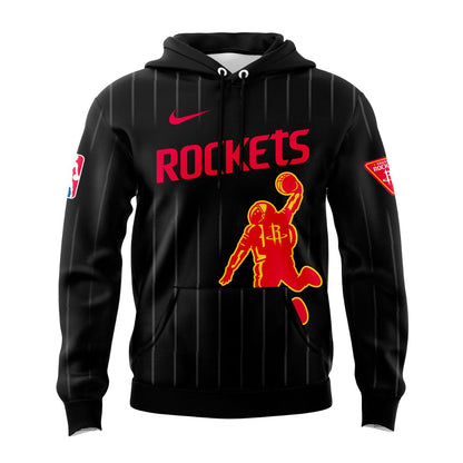 Houston Rockets 2026 New Logo Hoodie - Black