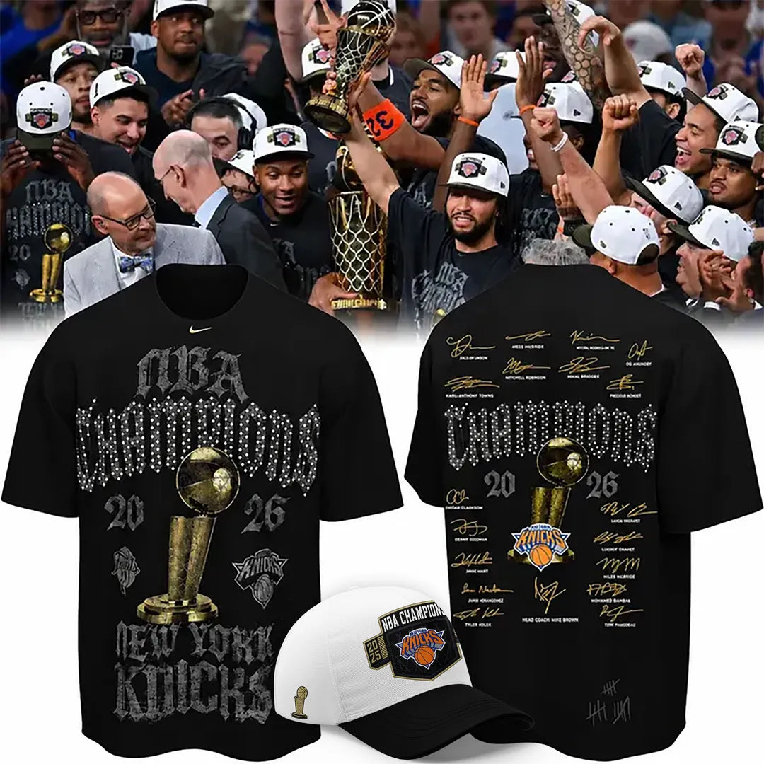 NY Knicks 2026 Finals Champions Limited Edition Locker Room Tshirt