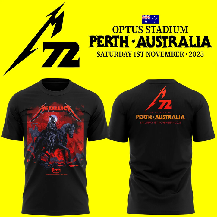 Metallica M72 World Tour M72Perth T-shirt