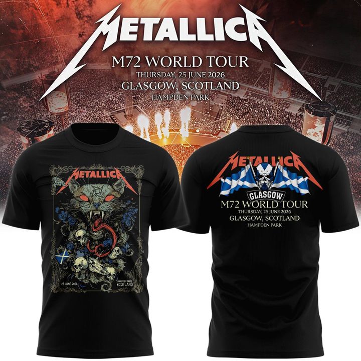 Metallica M72 World Tour Glasgow Special T-shirt