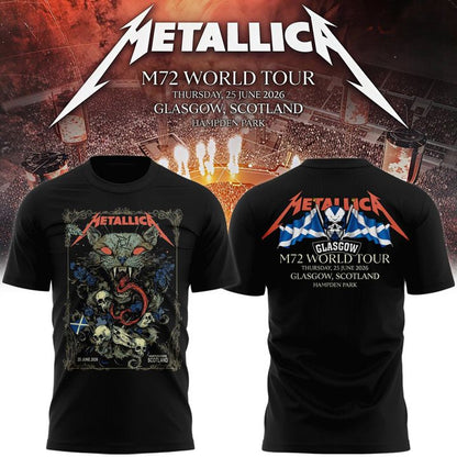 Metallica M72 World Tour Glasgow Special T-shirt