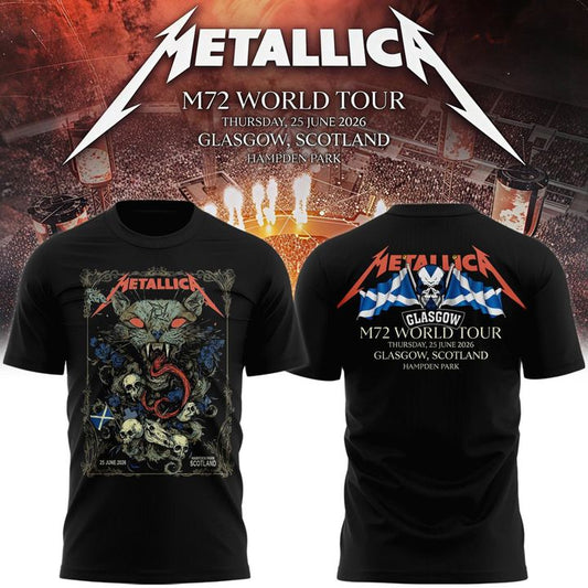 Metallica M72 World Tour Glasgow Special T-shirt