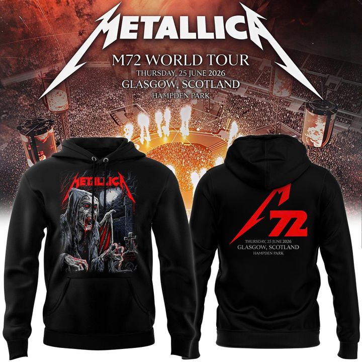 Metallica M72 World Tour Glasgow Hoodie
