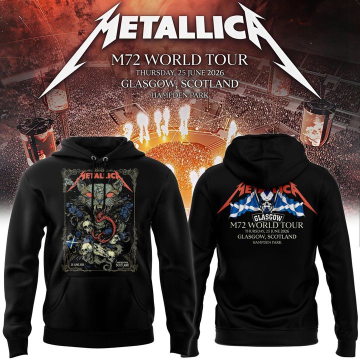 Metallica M72 World Tour Glasgow Special Hoodie
