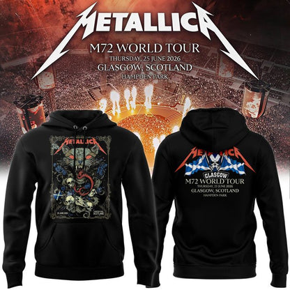 Metallica M72 World Tour Glasgow Special Hoodie