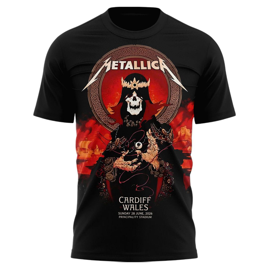 Metallica M72 World Tour Cardiff, Wales Limited T-shirt