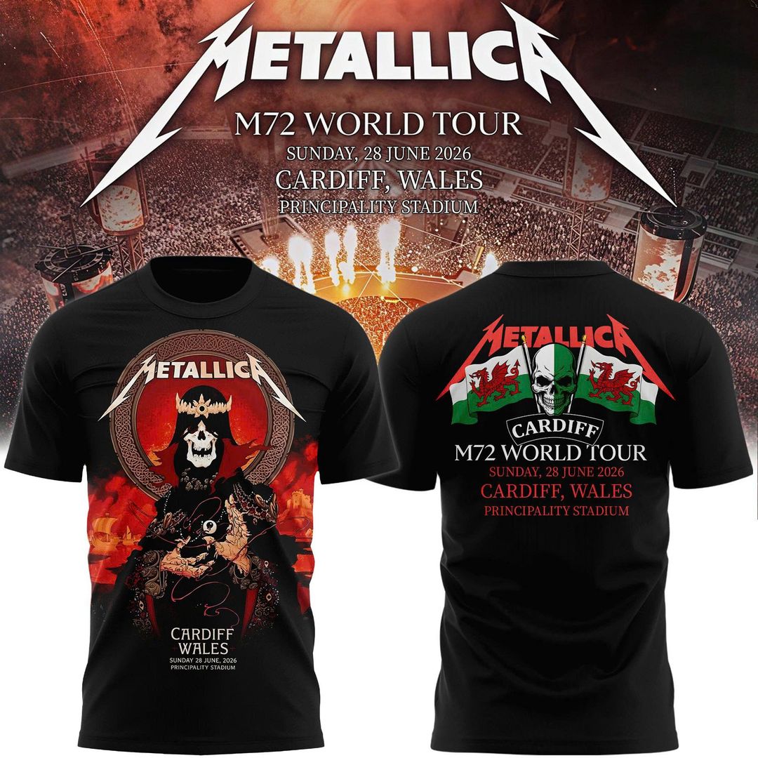 Metallica M72 World Tour Cardiff, Wales Limited T-shirt