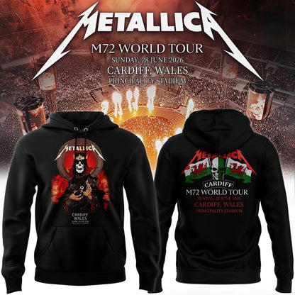 Metallica M72 World Tour Cardiff, Wales Limited Hoodie