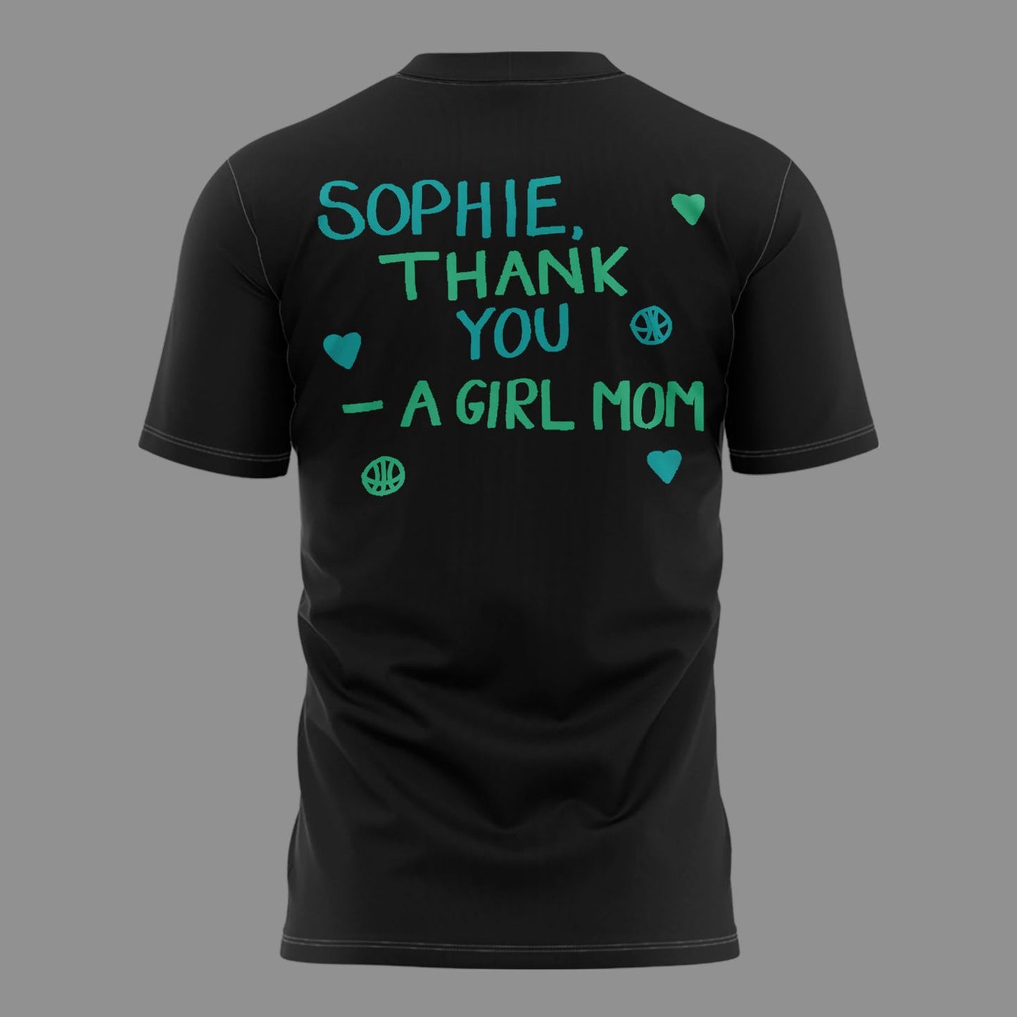 Limited Edition Sophie Cunningham - Indiana Fever - Thank You Sophie For Speaking Up For Girls T-Shirt